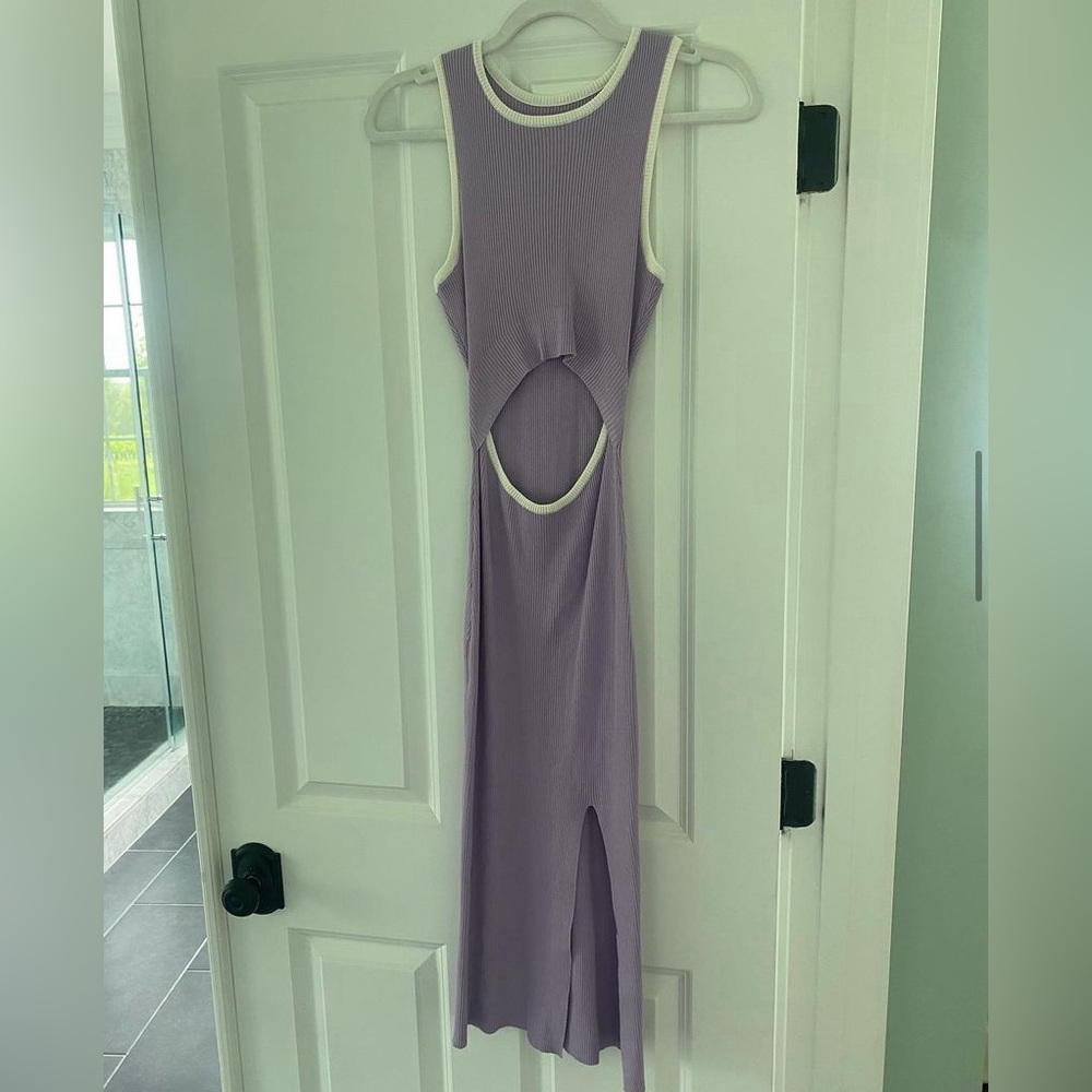 Purple Cut Out Amazon Dress